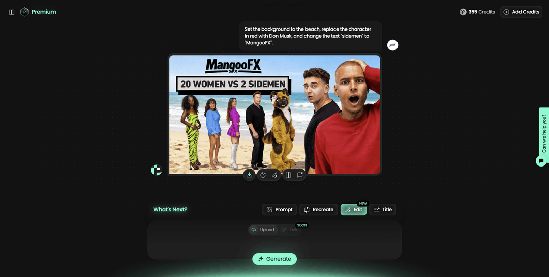 Pikzels dans l'app