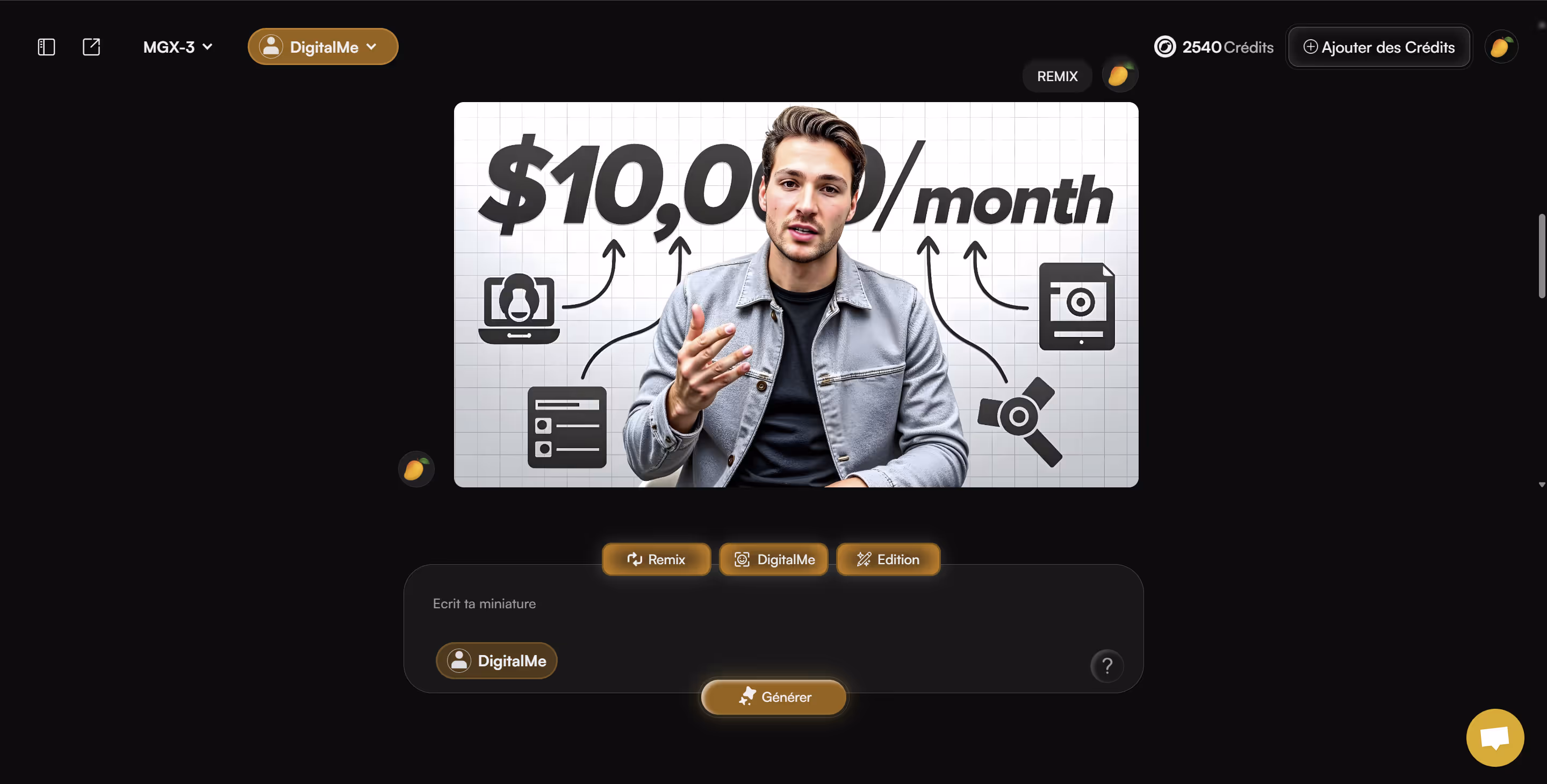 MangooFX dans l'app