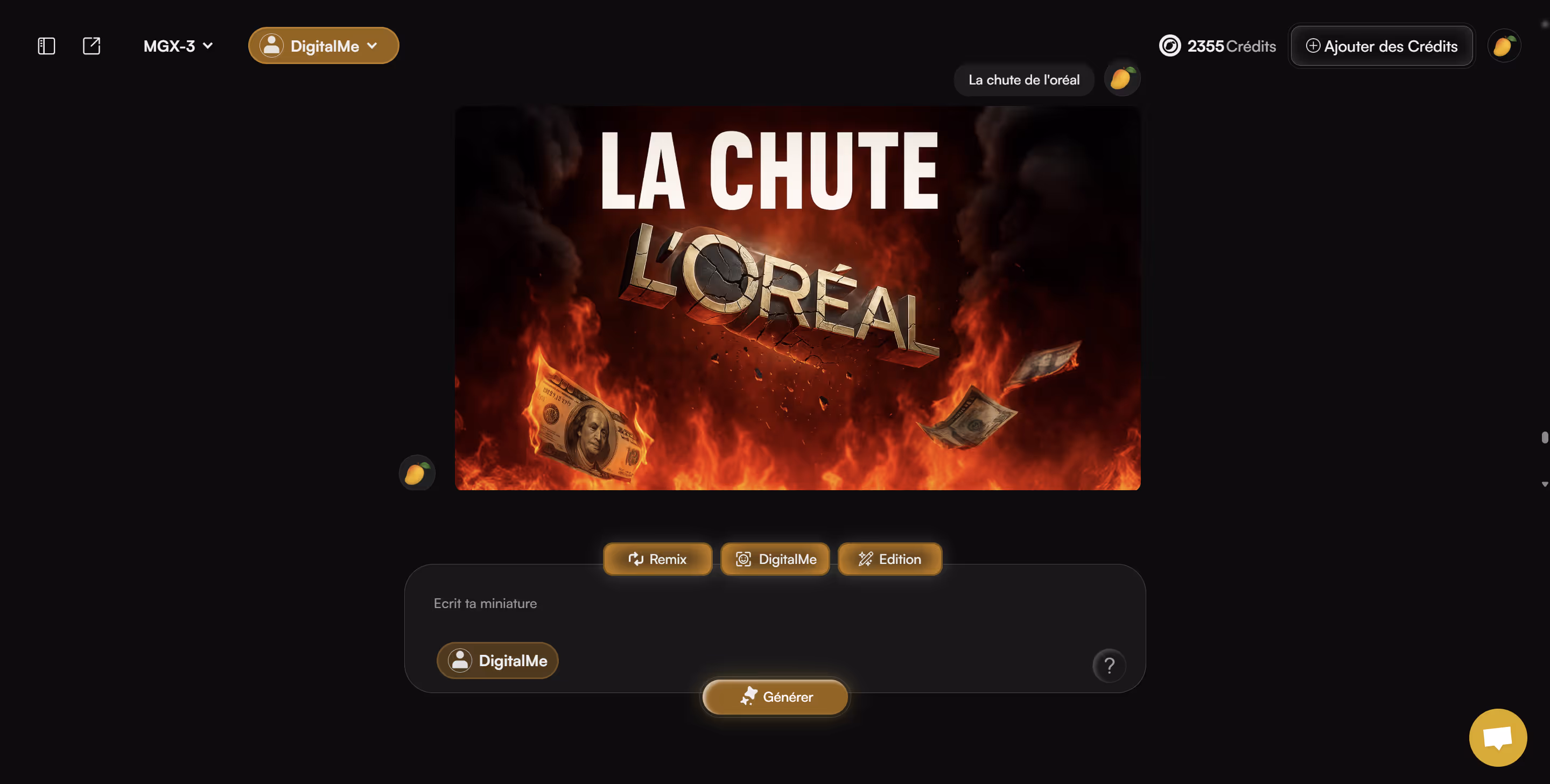 MangooFX dans l'app