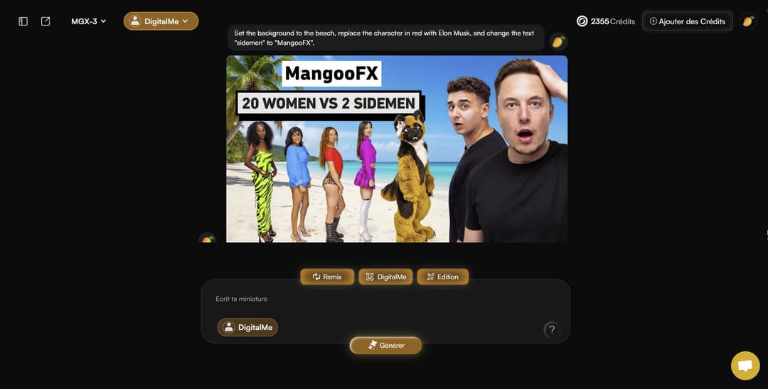 MangooFX dans l'app