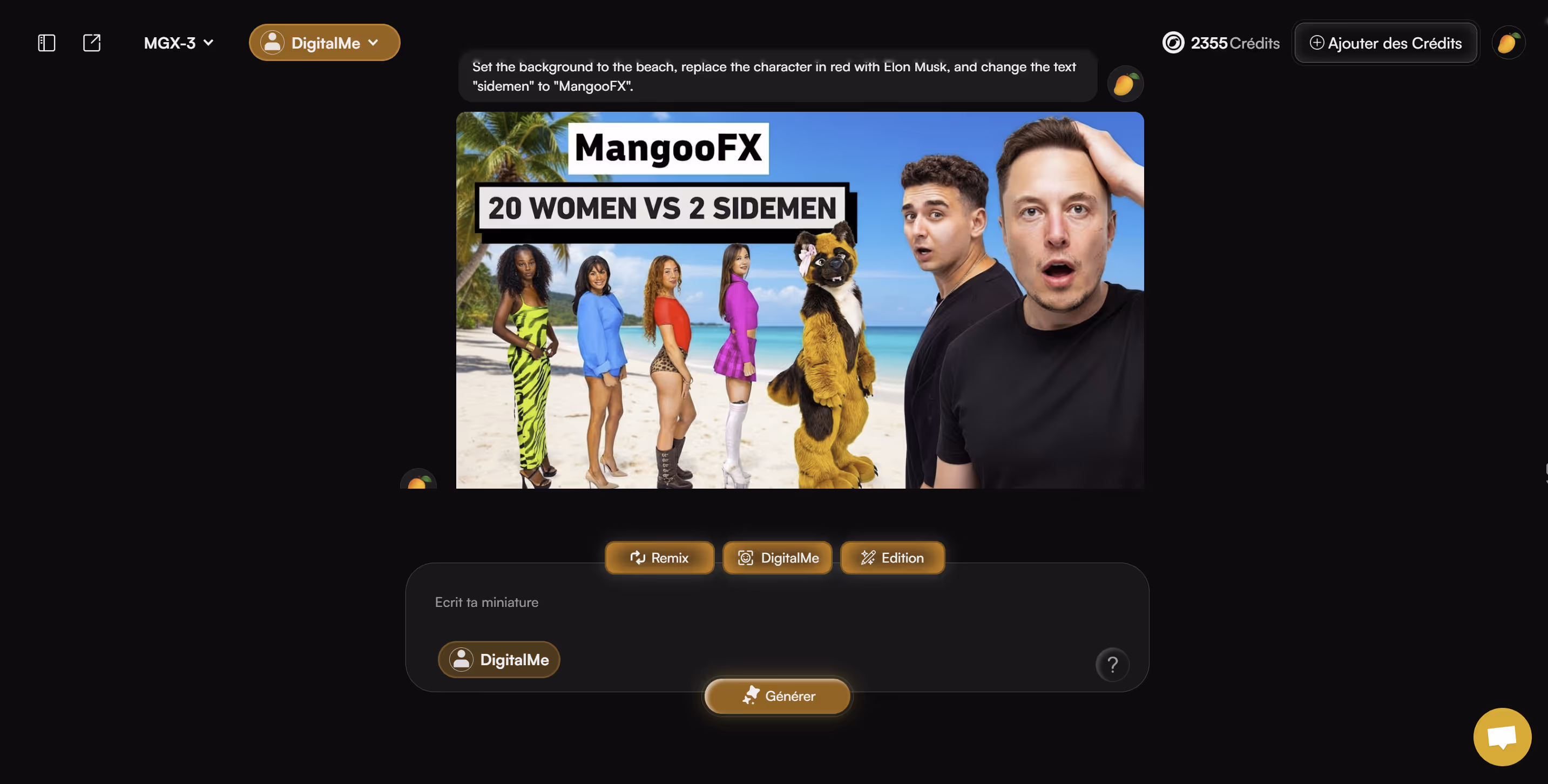 MangooFX dans l'app