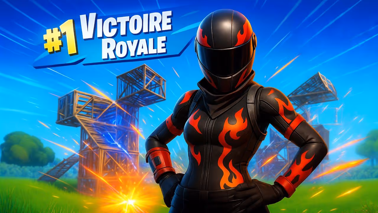 AI prompt example for a gaming YouTube thumbnail with a player and an explosion in the background.